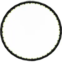 Springos ACTIGET Hula-Hoop Reifen 88 cm – mit Massage-Noppen, zusammenklappbar, Schwarz-Grün