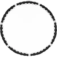 Springos ACTIGET Hula-Hoop Reifen 92 cm – mit Massage-Noppen, zusammenklappbar, Schwarz
