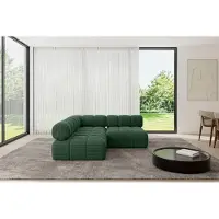 ALTDECOR Modulares Sofa Ecksofa in L-Form - Samaro-L1 - 190x190x70 cm Grün universal, links/rechts Corner modular Sofa Eckcouch Couch Wohnlandschaft Cauchsofa Polstersofa