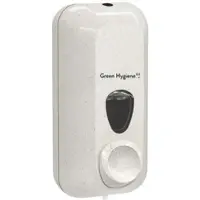 Green Hygiene Seifenspender mit Nachfüllsystem, 550 ml, Hochwertiger Flüssigseifenspender geeignet zum Anbringen an die Wand, Maße (B x H x T): 10,2 x 22,8 x 9 cm