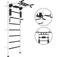 Monkey-gym Sprossenwand für Zuhause für Erwachsene Profi-Gymnastikleiter - weiß