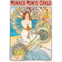 Enjoy Puzzle Puzzle, 1000 Teile, Enjoy – Alfons Mucha: Monaco Monte-Carlo