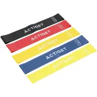 Springos ACTIGET Widerstandsbänder 5 Stück – Fitnessbänder 1–20 kg für Training und Rehabilitation