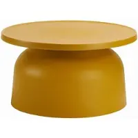 HowHomely | Couchtisch - OTTO2 - Gelb - Minimalistisches Design - Wetterfest und Funktionalität