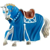 BULLYLAND Spielzeug Turnierpferd blau Spielfigur - Eduplay - Fantasie