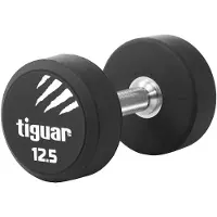 Tiguar PolyurethanKurzhantel 17,5 kg ergonomischer, gerändelter Griff, stoßdämpfendes Polyurethan, rutschfestes Design