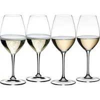 Riedel - Wine Friendly, Weisswein / Champagner Weinglas, 4 Stück