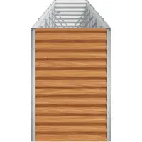 vidaXL Hochbeet Hellbraun 582 x 50 x 68 cm Verzinkter Stahl