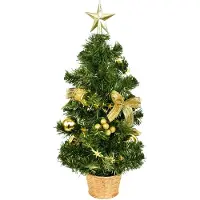 DOMMIO Baum mit Stern dekoriert Gold 45 cm