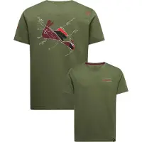 La Sportiva Mantra T-Shirt M, Cypress/Mountain Red, M, ZACT173E47R24M, Climbing Herren T-Shirt -