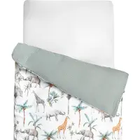Sevira Kids Bettbezug Safari - 100x140 cm - Grün | by