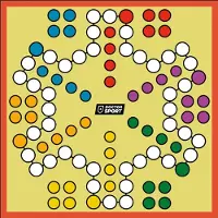 Speed unlimited enegy drink LUDO XXL - PVC Segel mit Würfeln und Spielfiguren - 6 Personen - 4x4 m