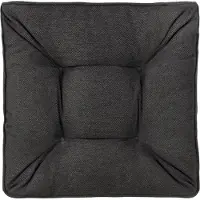 Wool-Stam Best Wool Sitzkissen 50x50 cm für Rattan Gartenmöbel – Outdoor Loungekissen aus 100% Polypropylen formstabil wetterfest und weich Dunkelgrau