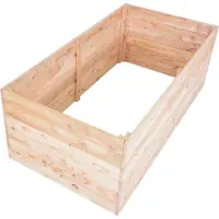 Rojaplast Premium Hochbeet aus Holz 135 x 70 x 50 cm Lärchenholz 9214