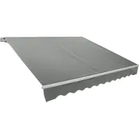 Rojaplast Ersatzstoff für Markise, 5x3 Meter, GRAU (P4512)