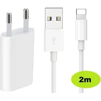 Ventarent Netzteil USB-Ladegerät passt für Apple iPhone 14, 13, 12, 11, XR, XS, X, SE, 8 Lightning Ladekabel 2 Meter