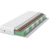Wellbe HOME Matratze 90x200 Taschenfederkernmatratze Prestige Kokos 26 cm komfortabel mit Bezug H4 H5 beidseitig, antiallergisch mit Kokos, hart.