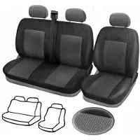 PRO-GROUP Bus Sitzbezüge 2+1 Für Renault Trafic 2001-2014 Schonbezüge Polyester Stoff