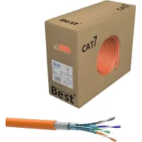 B.e.s.t Germany B.E.S.T. CAT 7 Netzwerkkabel 100 m Simplex S/FTP 10 Gbit/s 1000 MHz Kupfer LSZH Orange