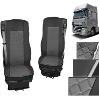 PRO-GROUP LKW Schonbezüge Sitzbezüge Für DAF XF 106 Schwarz/Grau