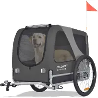 Tiggo DOGGYHUT Premium LARGE Hundefahrradanhänger 15 - 30kg Hundeanhänger Fahrradanhänger für Hunde mittelgroße bis große Hunde