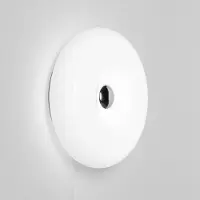 Alpinaluz Weiße, ringförmige LED-Wandleuchte aus Glas, Ø 30 cm, 12 W, Farbtemperatur 3000 K/4000 K/6000 K, modernes dekoratives Design