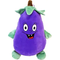 L & B Grinsende Aubergine Kuscheltier - ca. 38 cm