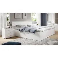 Hm Helvetia Doppelbett Nachtkonsolen Beta weiß Liegefläche 180x200cm