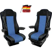 PRO-GROUP LKW Sitzbezüge Für Mercedes Actros MP4 - MP5 2015-2020 Blau / Schwarz