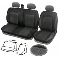 PRO-GROUP Bus Sitzbezüge 2+1 Für Renault Trafic 2001-2014 Schonbezüge Polyester Stoff