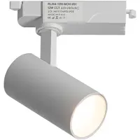 Alpinaluz Foco LED für einphasige Schienenbeleuchtung, 12 W, wählbare Farbtemperatur 2700 K, 4000 K, 6000 K, einstellbares Weiß