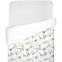 Sevira Kids Bettbezug Safari - 140x150 cm - Graugrün | by