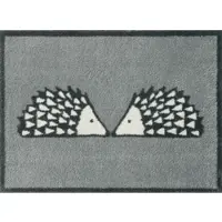 Turtle Mat Fußmatte "Kissing Spike Slate", grau, B:60cm H:9mm L:85cm, Baumwolle, Teppiche, Fußmatte