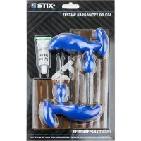 STIX Automotive Equipment Reifen-Reparatur-Set Flicken Satz Auto Pannenset Roller Motorrad Kit Profi