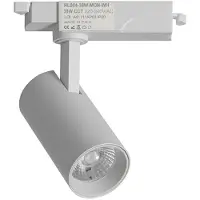 Alpinaluz Foco LED für einphasige Schienenbeleuchtung, 38 W, Farbtemperatur wählbar: 2700 K – 4000 K – 6000 K, Weiß