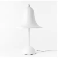 Alpinaluz Tischlampe aus mattem weißem Metall „BELL“ – 2xG9 – Modernes und elegantes Design für Schlafzimmer oder Arbeitszimmer