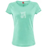 Löffler - Women's Printshirt Velo Merino-Tencel - Merinoshirt Gr 44 türkis
