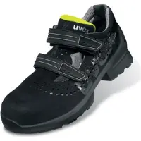 Uvex 1 Sicherheitsschuh Sandalen S1, schwarz/gelb schwarz/gelb 40