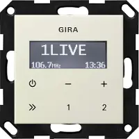 Gira 228401 UP-Radio RDS o.Lautsprecher System 55 Cremeweiß