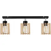Light hom Moderne Led-Deckenhängelampe Aus Holz