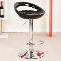 StarTech.com Barhocker/Tresenhocker - Drehbares Modell - Höhenverstellbar - Metallgestell - Ohne Armlehnen - Ohne Polsterung - Modern-minimalistischer Stil - Schwarz