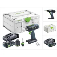 Festool T 18+3 Basic Akku Bohrschrauber 18 V 50 Nm Brushless + 1x Akku 3,0 Ah + Ladegerät + Systainer