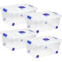 OEM Aufbewahrungsbox, 36L Fassungsvermögen, stapelbares Design, 4 Einheiten 36L 59X40X25