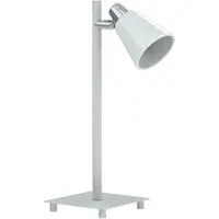 Ranex Tischlampe Chrom/ weiß, schwenkbar, ANTONIO MIRO