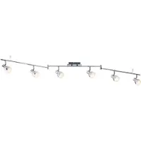 Paulmann LED Deckenlampe Deckenleuchten 6x 4,6W Silber 3000K warmweiß entspricht6x 30W