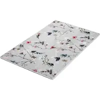 Kleine wolke Badematte "Flores, Badvorleger, Badezimmer Teppich", bunt (multicolor), H:5mm, Polyester, Badematten, Badematte, romantisch verspieltes Design mit Blumen und Schmetterlingen