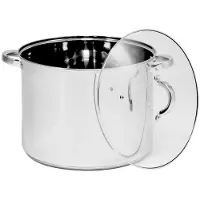 Topfann Großer Gastronomie-Topf 18L – Edelstahl, Induktion & Gas