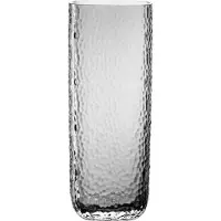 Leonardo Dekovase "Vase MARTELLO", grau, B:8cm H:26,5cm T:10cm, Glas, Vasen, Dekovase