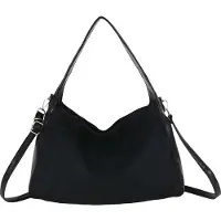 Gallantry Paris Gallantry, Hobo-Tasche für Frauen mit verstellbarem Schultergurt, Schwarz
