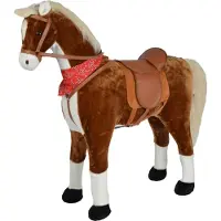 Pink Papaya Spielpferd zum Reiten - XXL Stehpferd MAX 105 cm